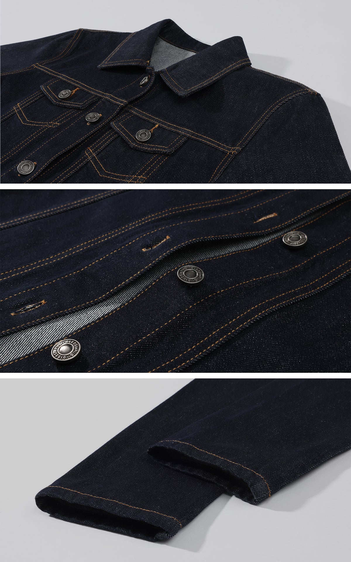 0122stepll Veste en jean sculptée &amp; Ensemble jean droit taille basse