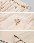 Hydrae Embroidered Chiffon Bubble Mini Dress