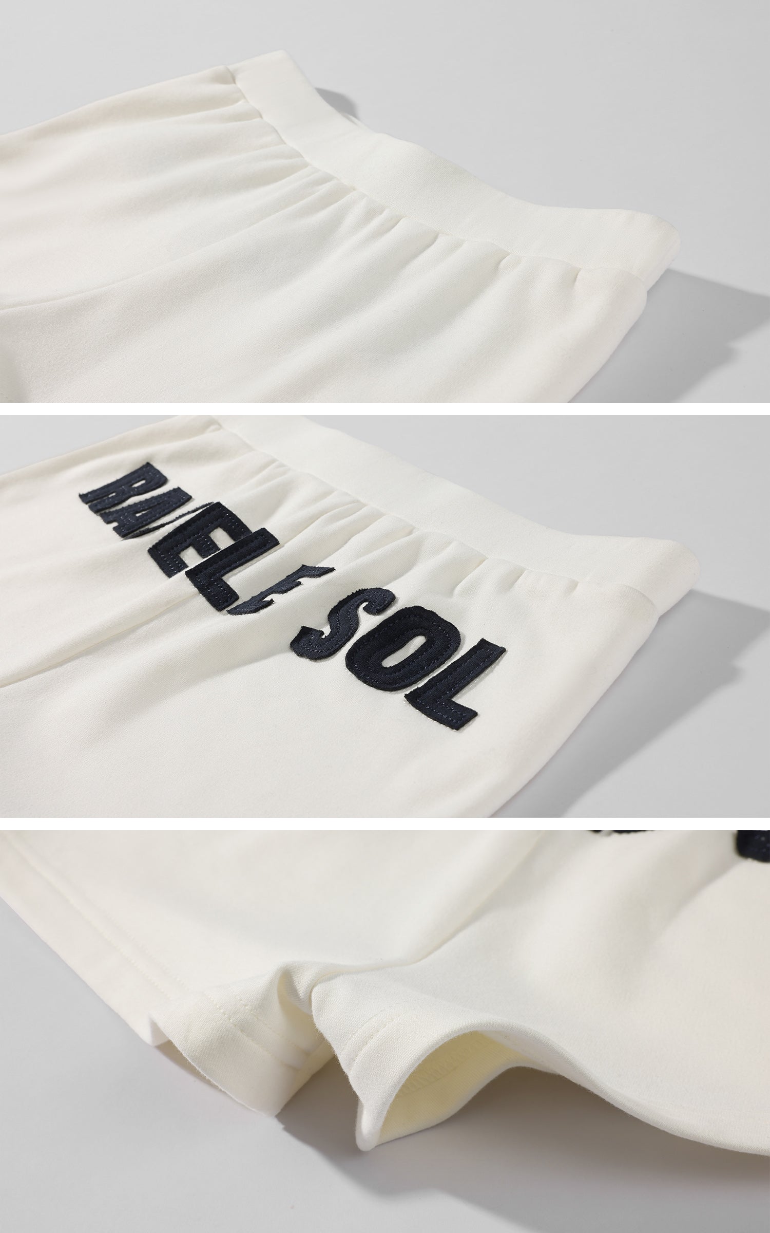 Rase le sol Deconstructed Wide-Neck Sweatshirt &amp; Micro Shorts Set