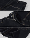 WARDEN EDGE Raw Structure Wide Denim Shorts