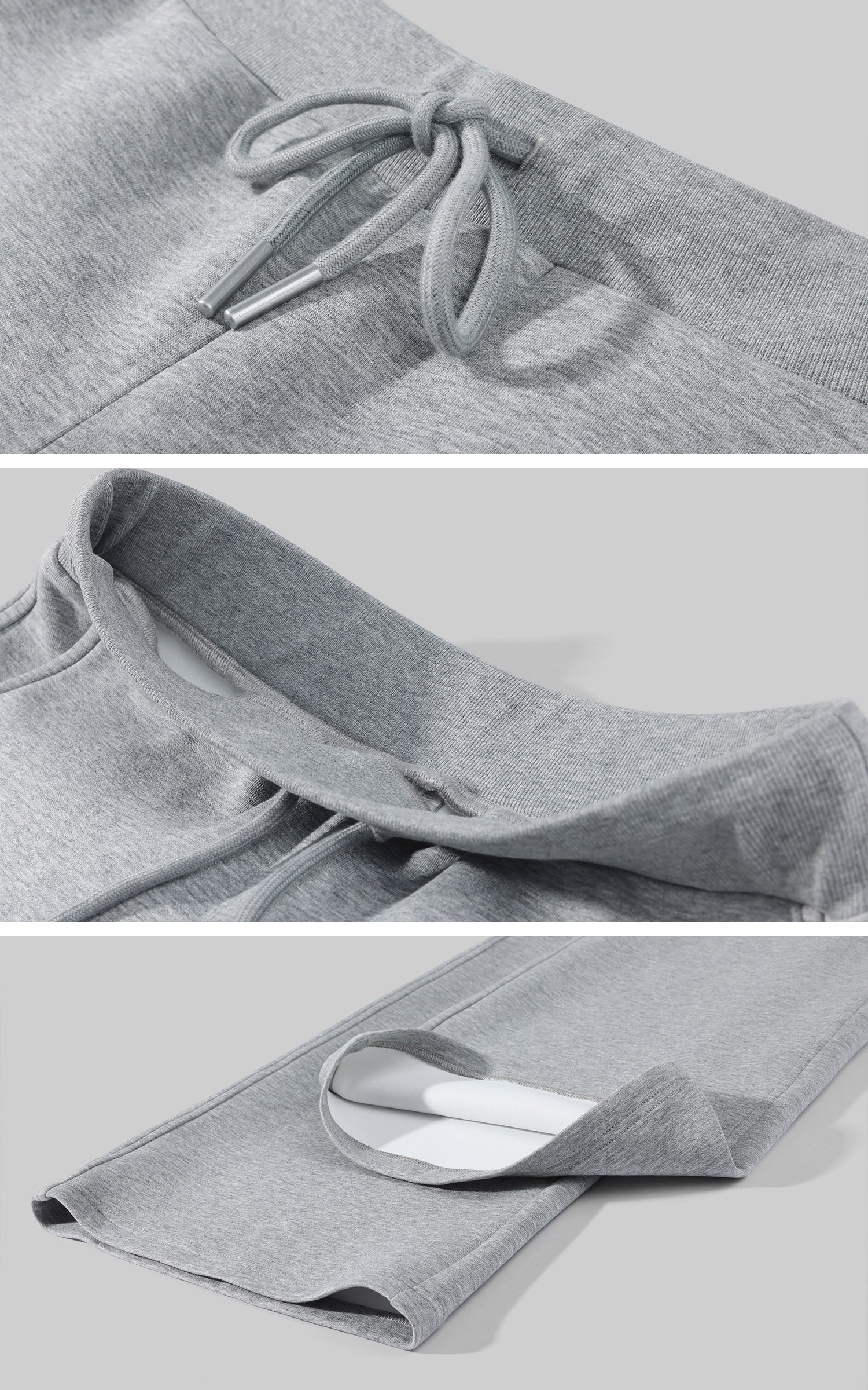 Hydrae Soft Grey Oversized Zip Hoodie &amp; Wide-Leg Drawstring Sweatpants Two-Piece Set