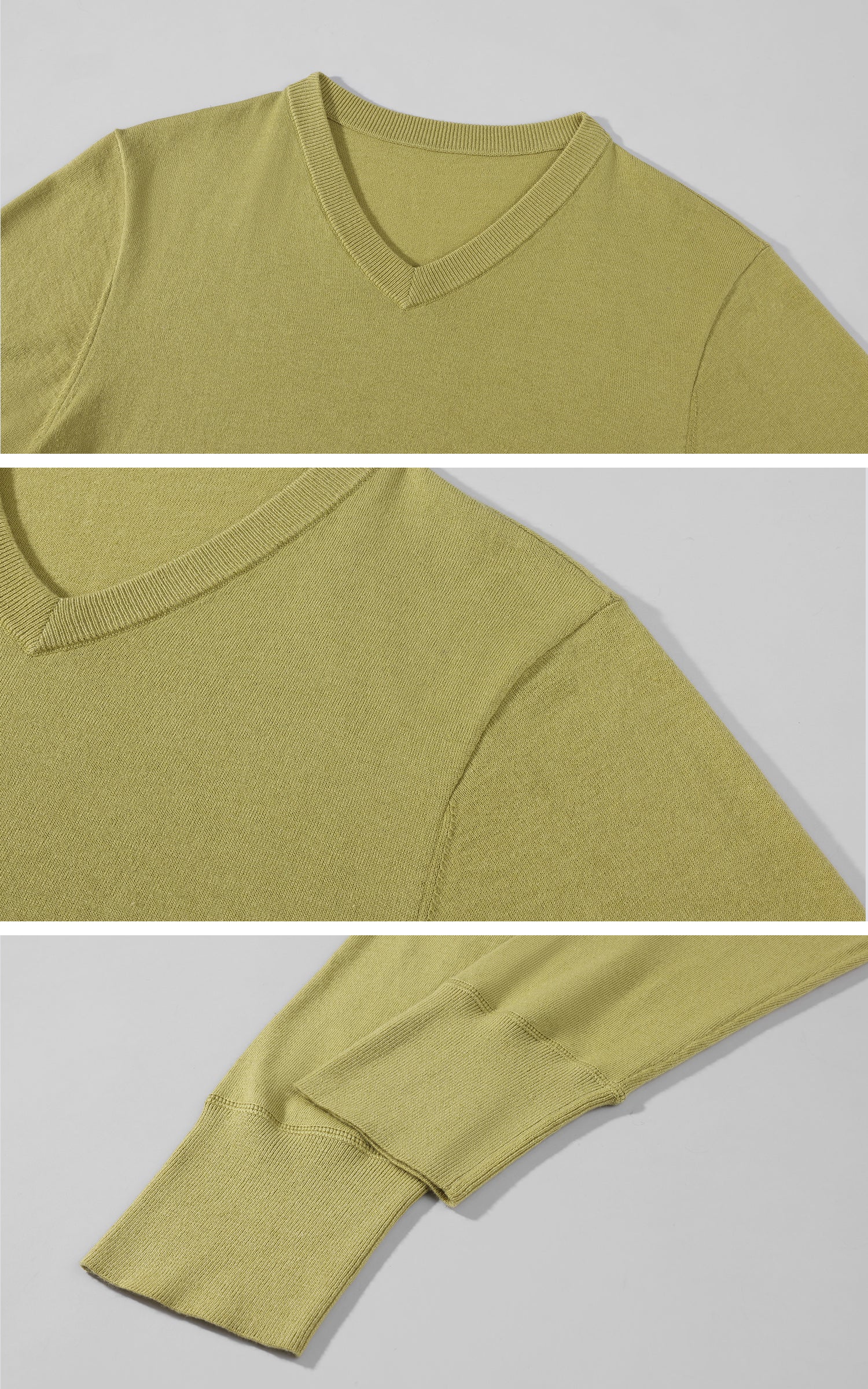 ROVENTE Second-Skin V-Neck Knit Sweater