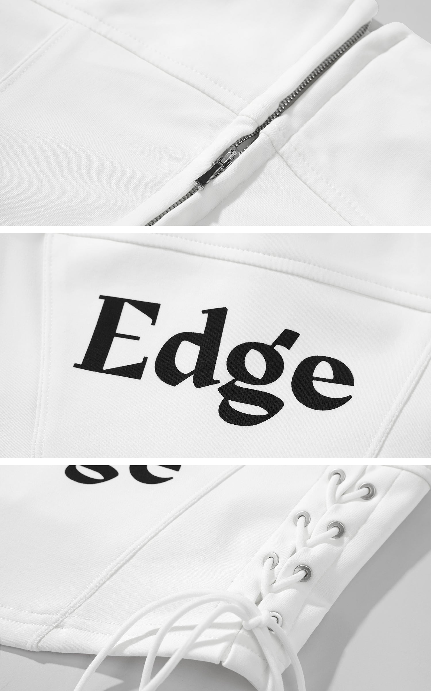 WARDEN EDGE Graphic Lace-Up Bandeau Top - PINKPARKS