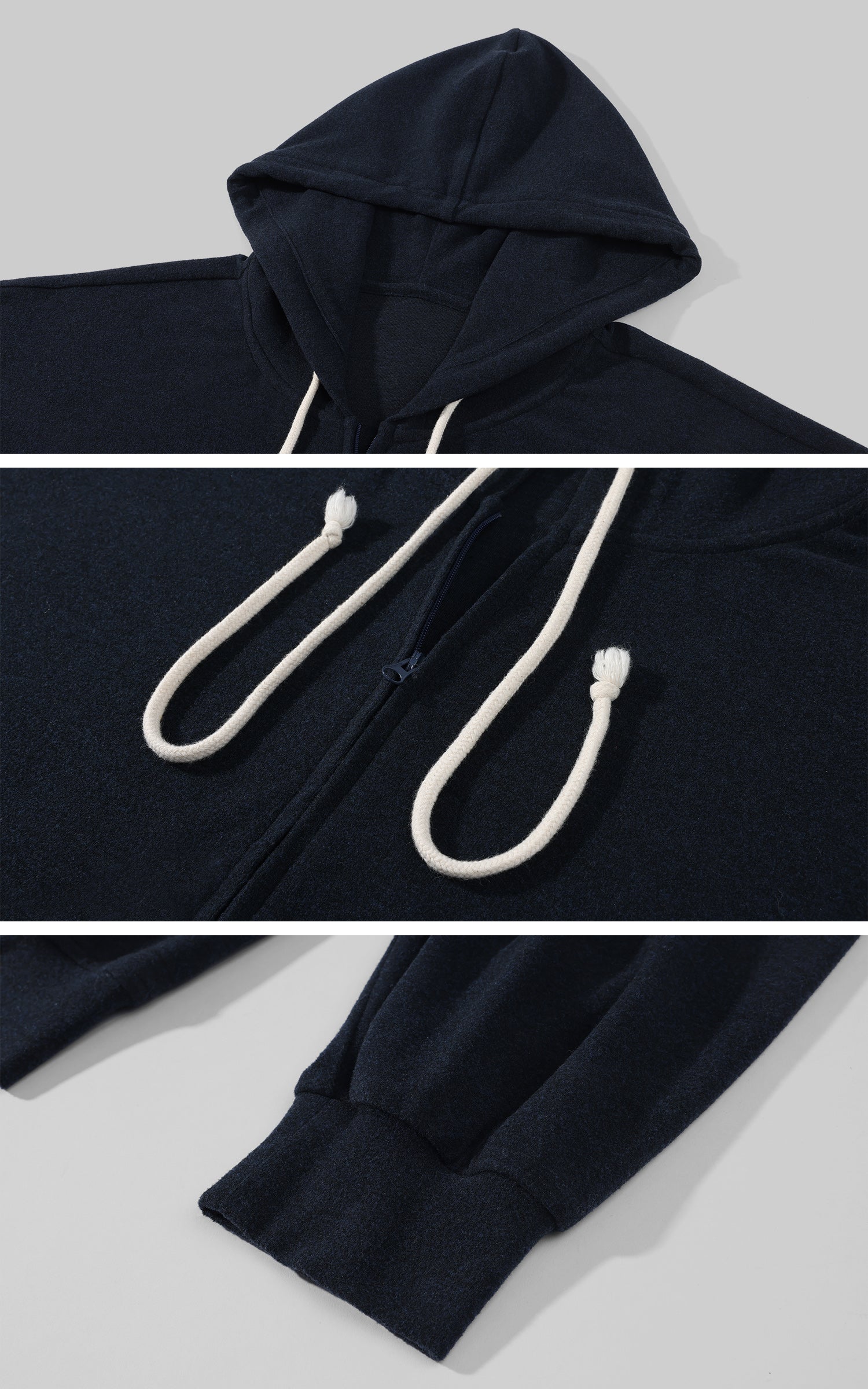 ROVENTE Midnight Soft Zip Hoodie &amp; Lounge Pant Set