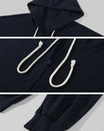 ROVENTE Midnight Soft Zip Hoodie & Lounge Pant Set