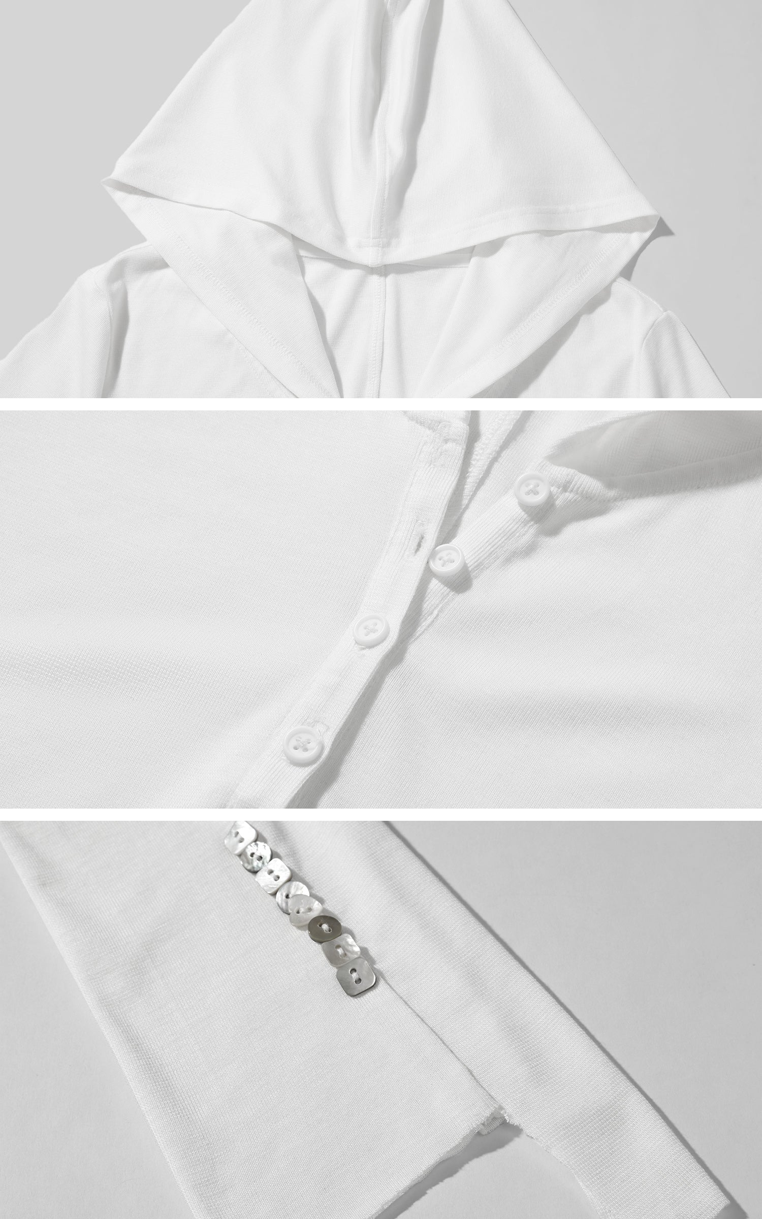 WARDEN EDGE Slim Fit Hooded Long Sleeve Tee