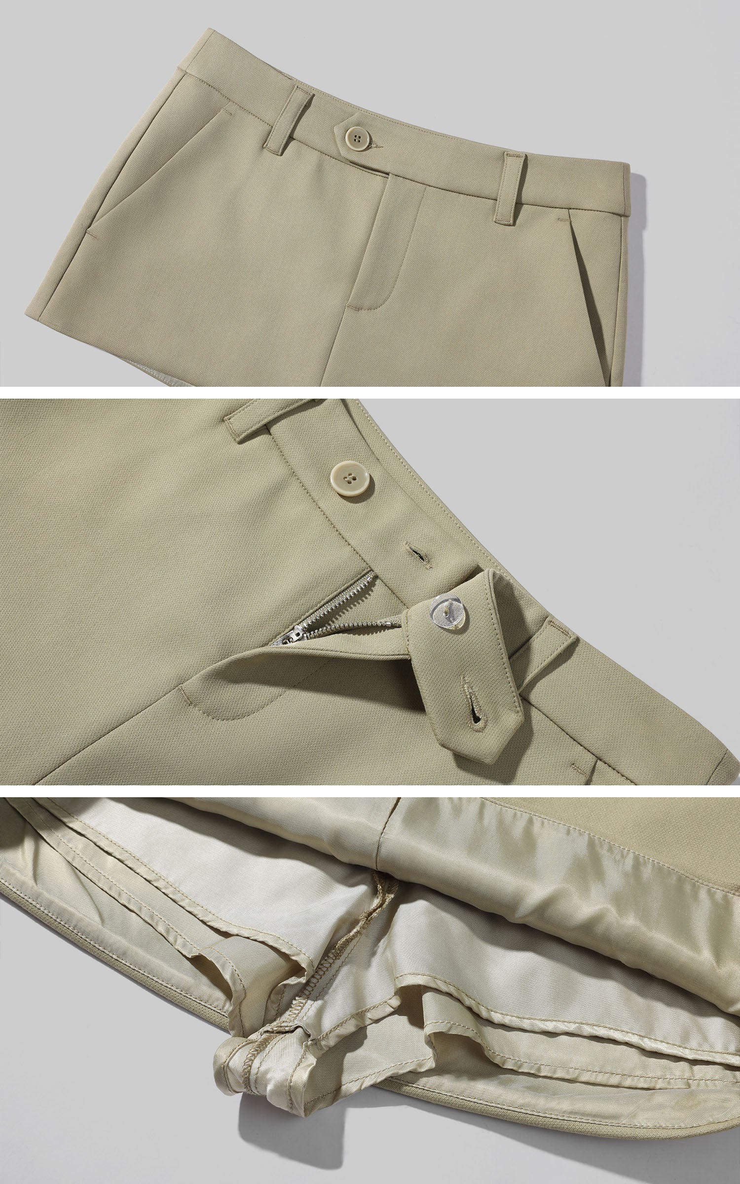 ROVENTE Tailored Low-Rise Mini Skirt