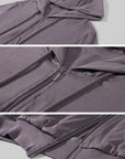 WARDEN EDGE Minimal Zip Hoodie & Camisole & Wide Leg Pants Three Piece Set