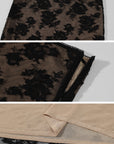 ROVENTE Floral Lace Shirt & Maxi Skirt Set