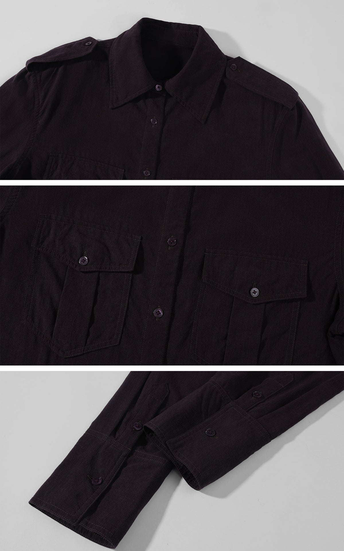 ROVENTE Chemise décontractée à poche utilitaire