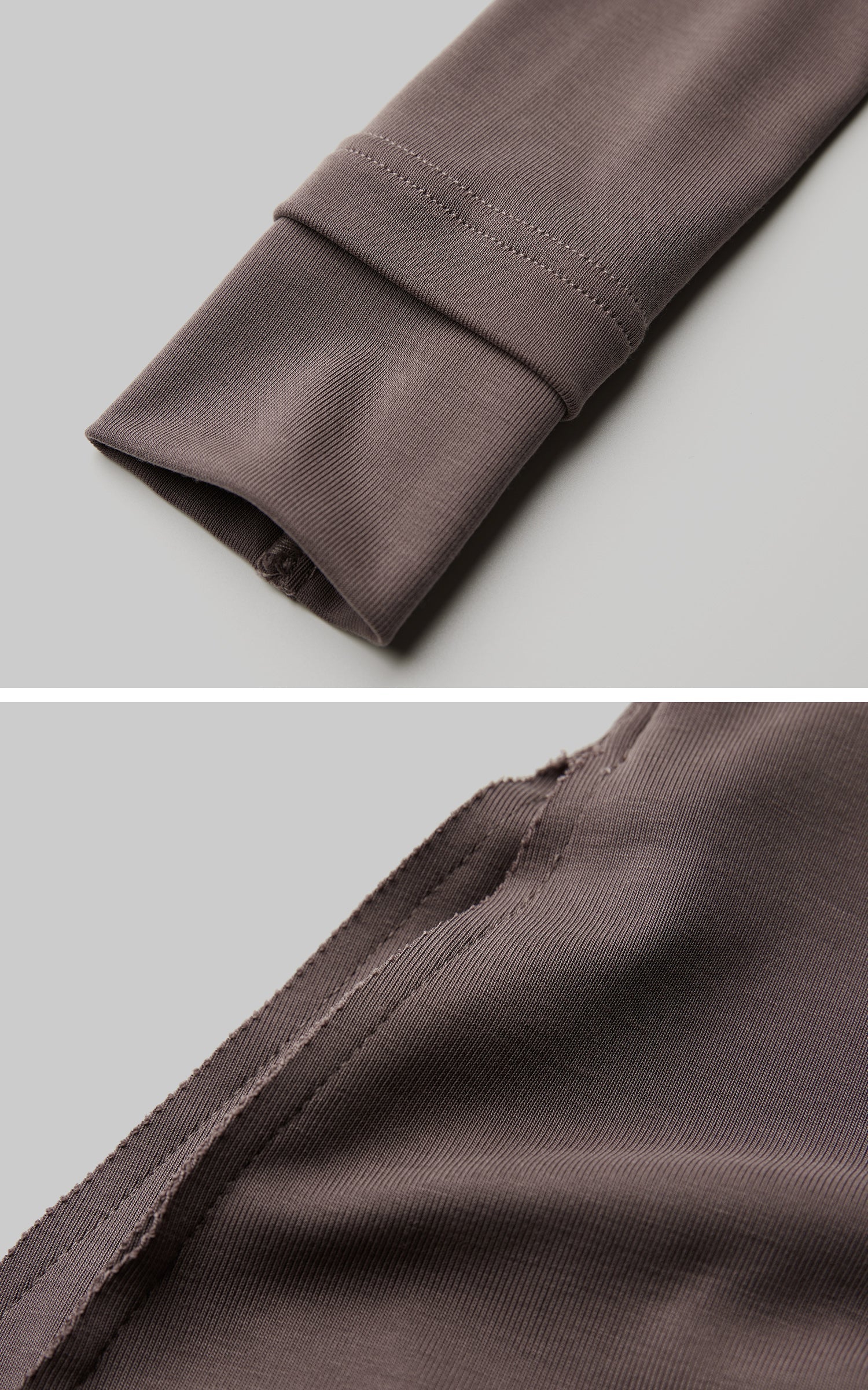 DOINDULGE Asymmetric Long Sleeve Top with Draped Hem