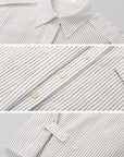 IAMXIAA Relaxed Pinstripe Button-Up Shirt