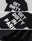 0122stepll “パリで汚れよう” フィットグラフィックTシャツ