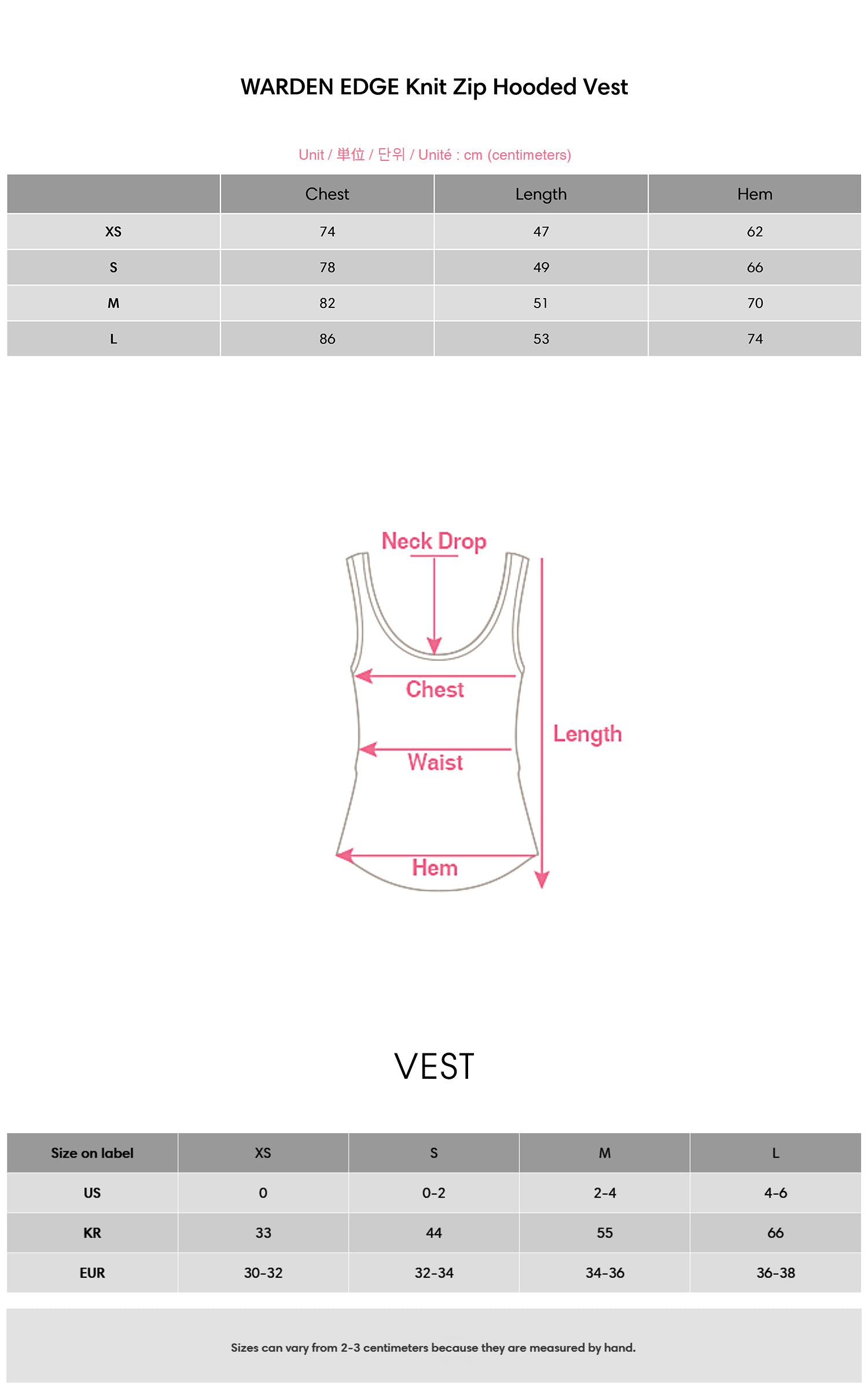 WARDEN EDGE Knit Zip Hooded Vest