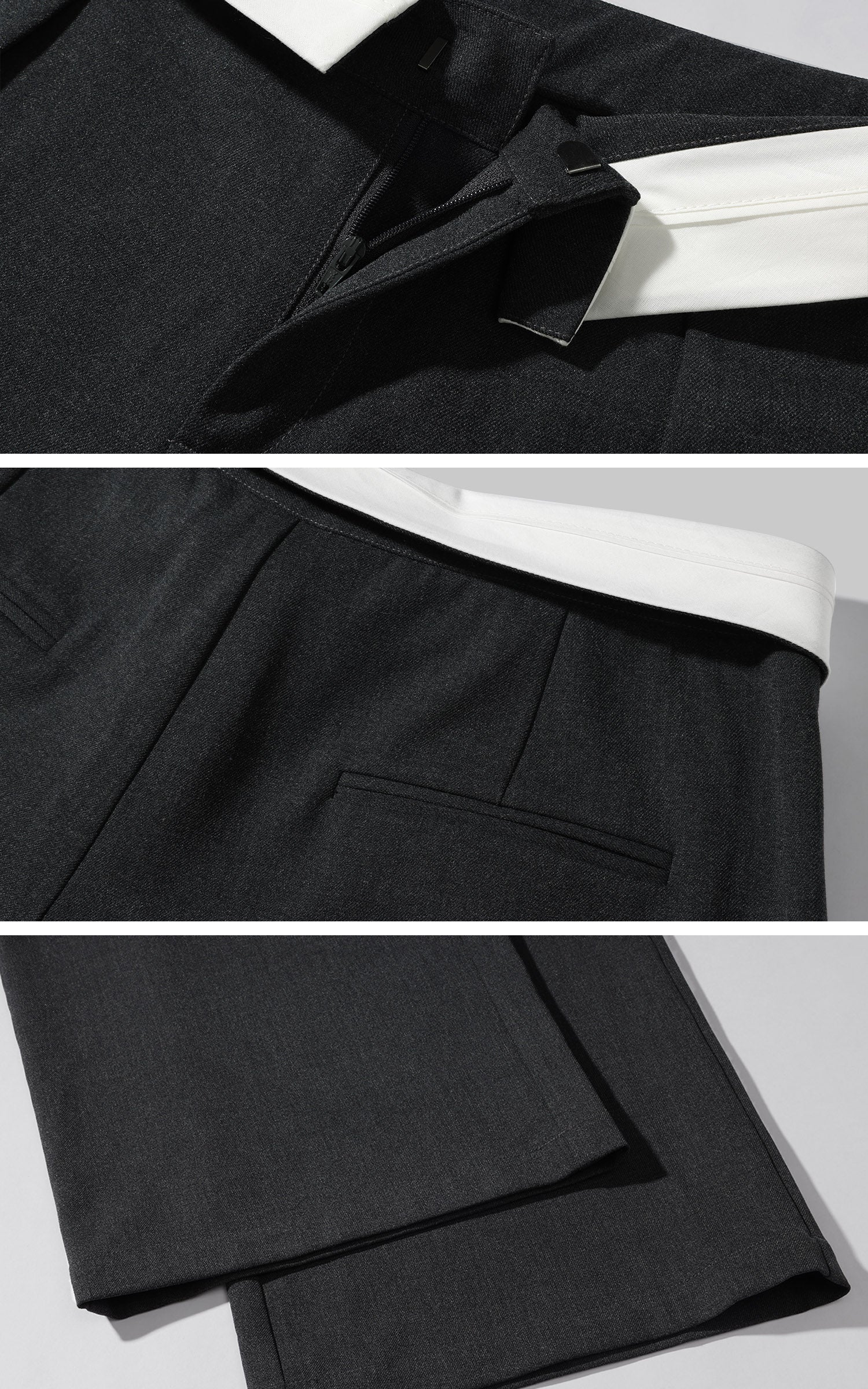 0122stepll 低ウエストテーラードパンツ