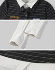 WARDEN EDGE Layered Striped Polo Shirt