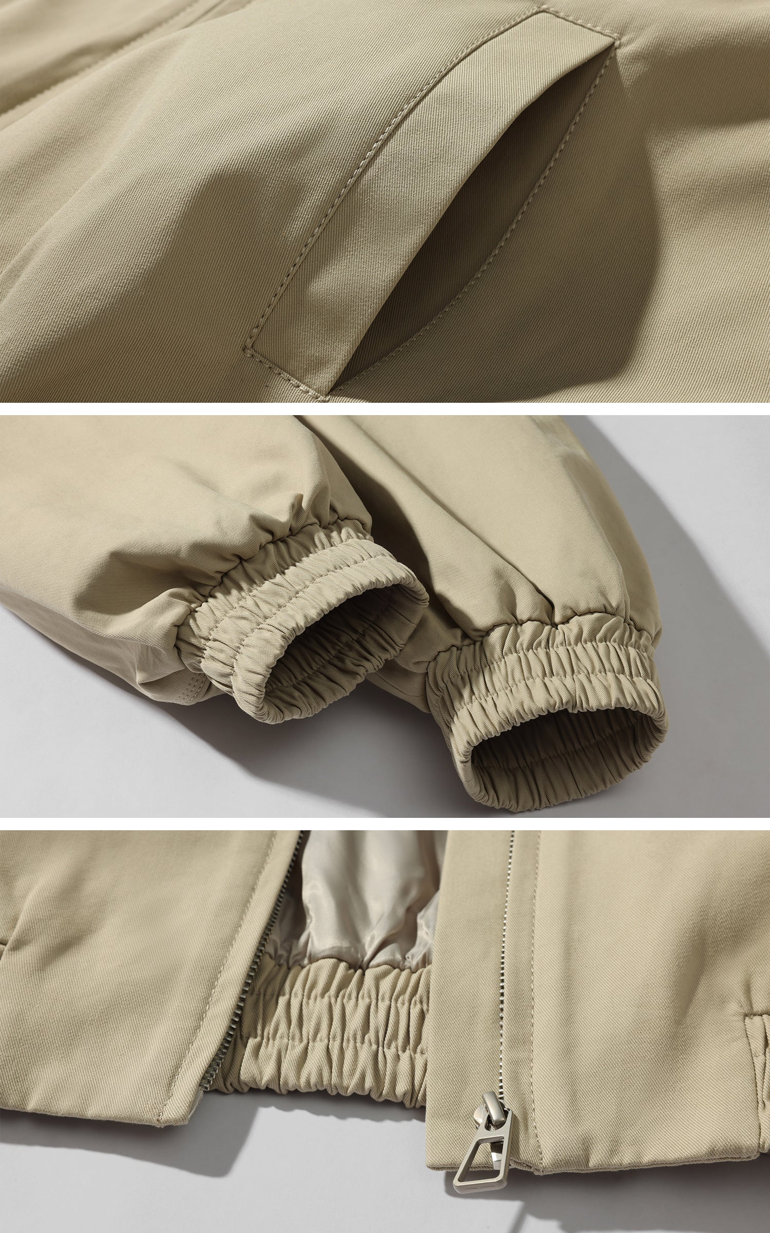 WARDEN EDGE Minimal Zip Jacket with Structured Collar
