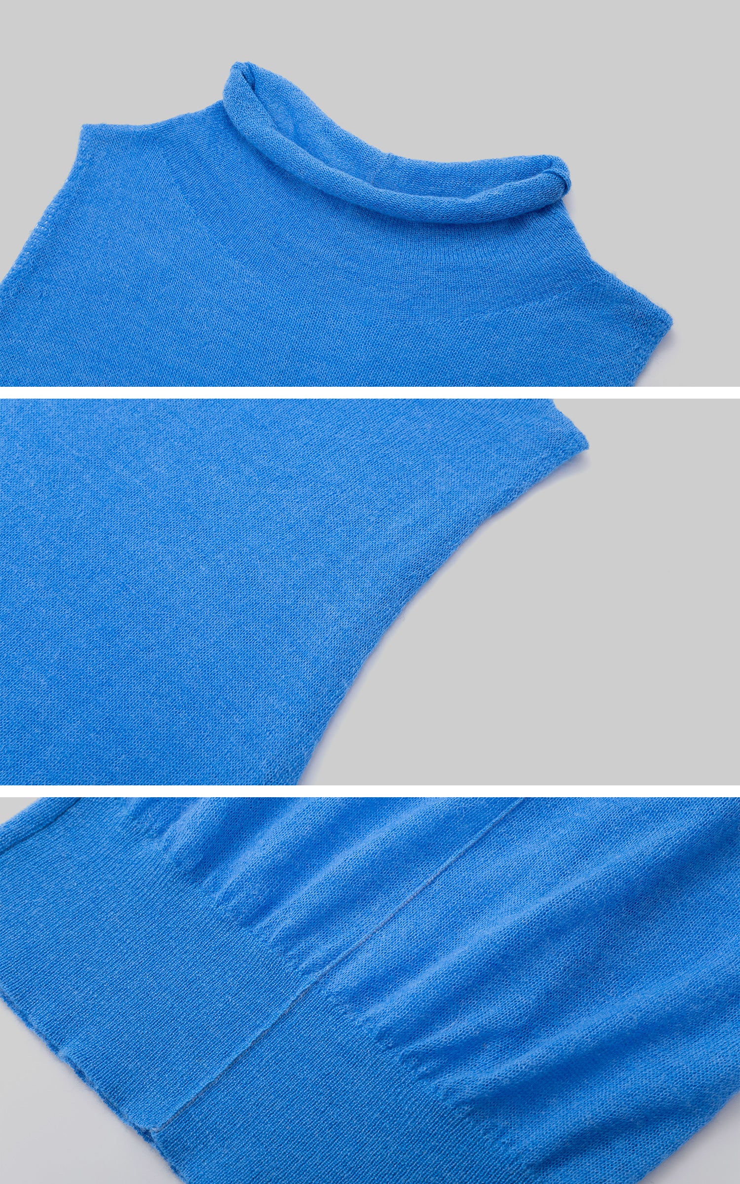 IAMXIAA Fitted Mock Neck Knit Tank