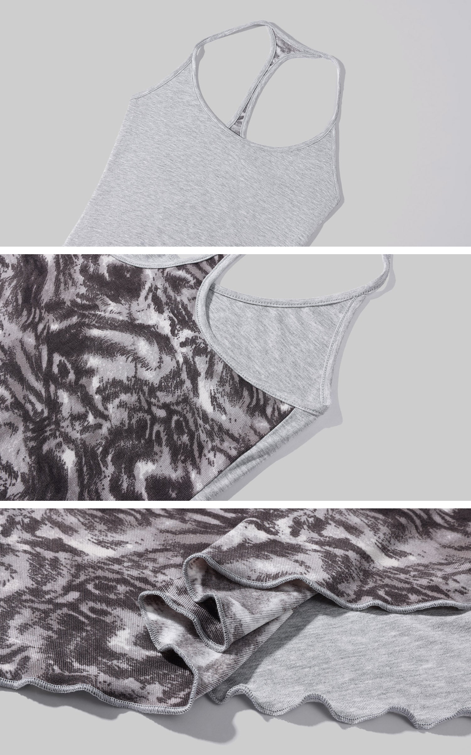 Rase le sol Asymmetric Layered Camisole Top