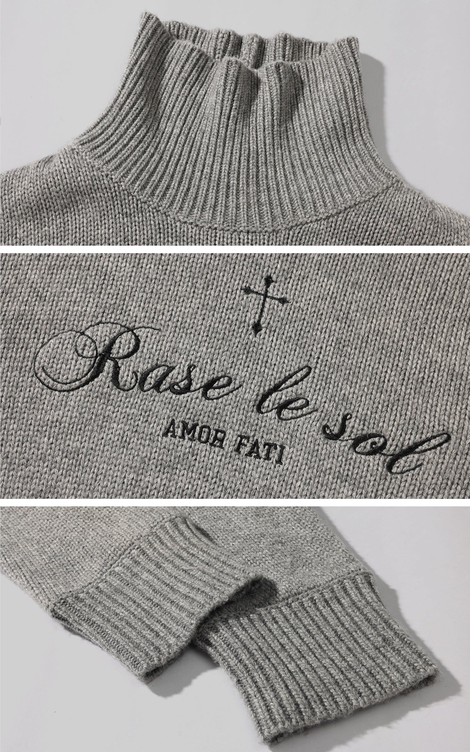 Rase le sol Cropped Turtleneck Sweater