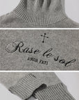 Rase le sol Cropped Turtleneck Sweater