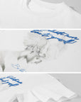 0122stepll Angel Script Oversized Graphic T-Shirt