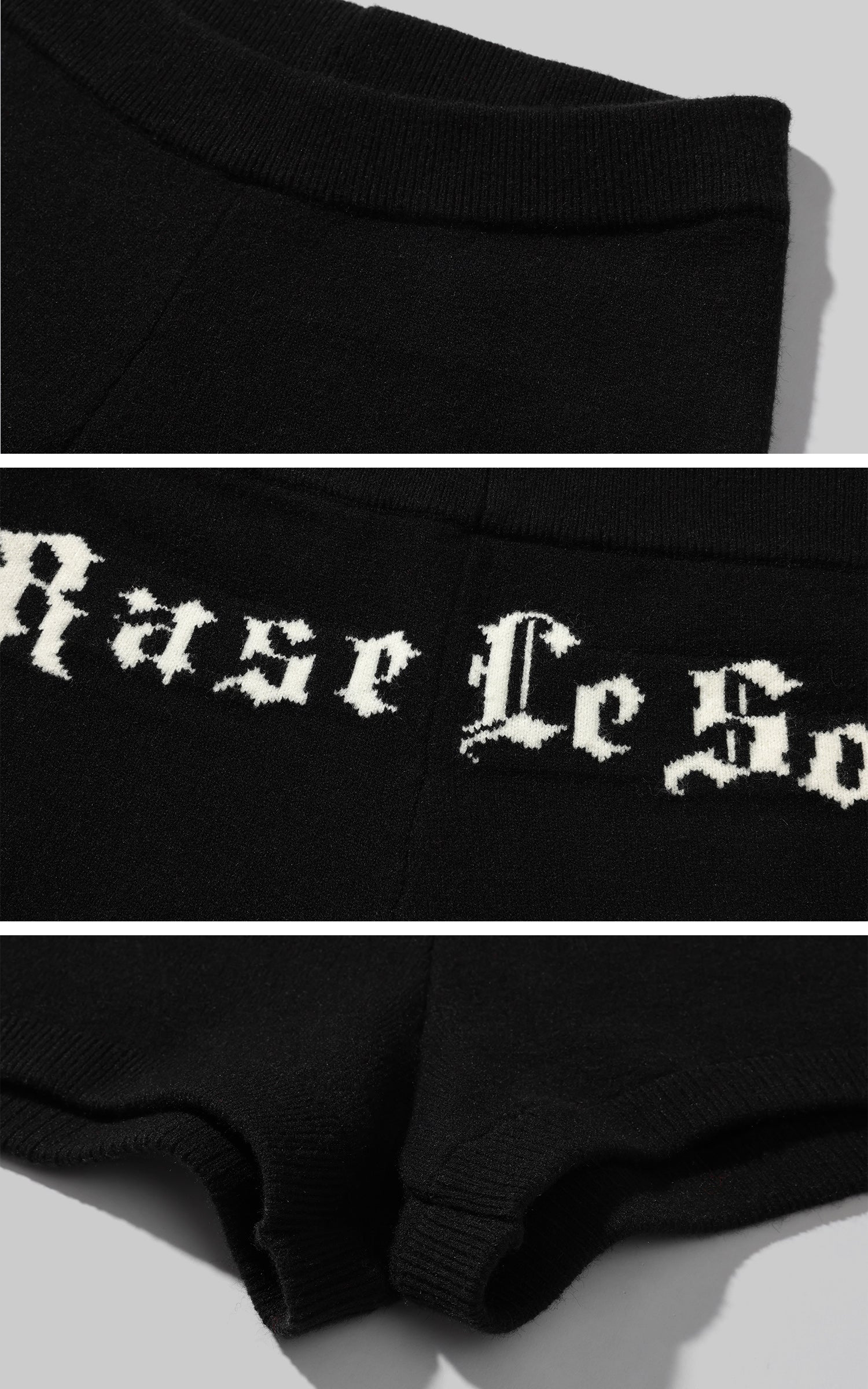 Rase le sol Knitted Shorts with Matching Headscarf