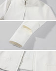 Hydrae Sculpted High-Neck Zip-Up Fitted Jacket