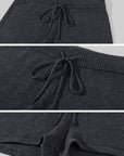 WARDEN EDGE W9 Knit Zip Hoodie & Micro Shorts Set