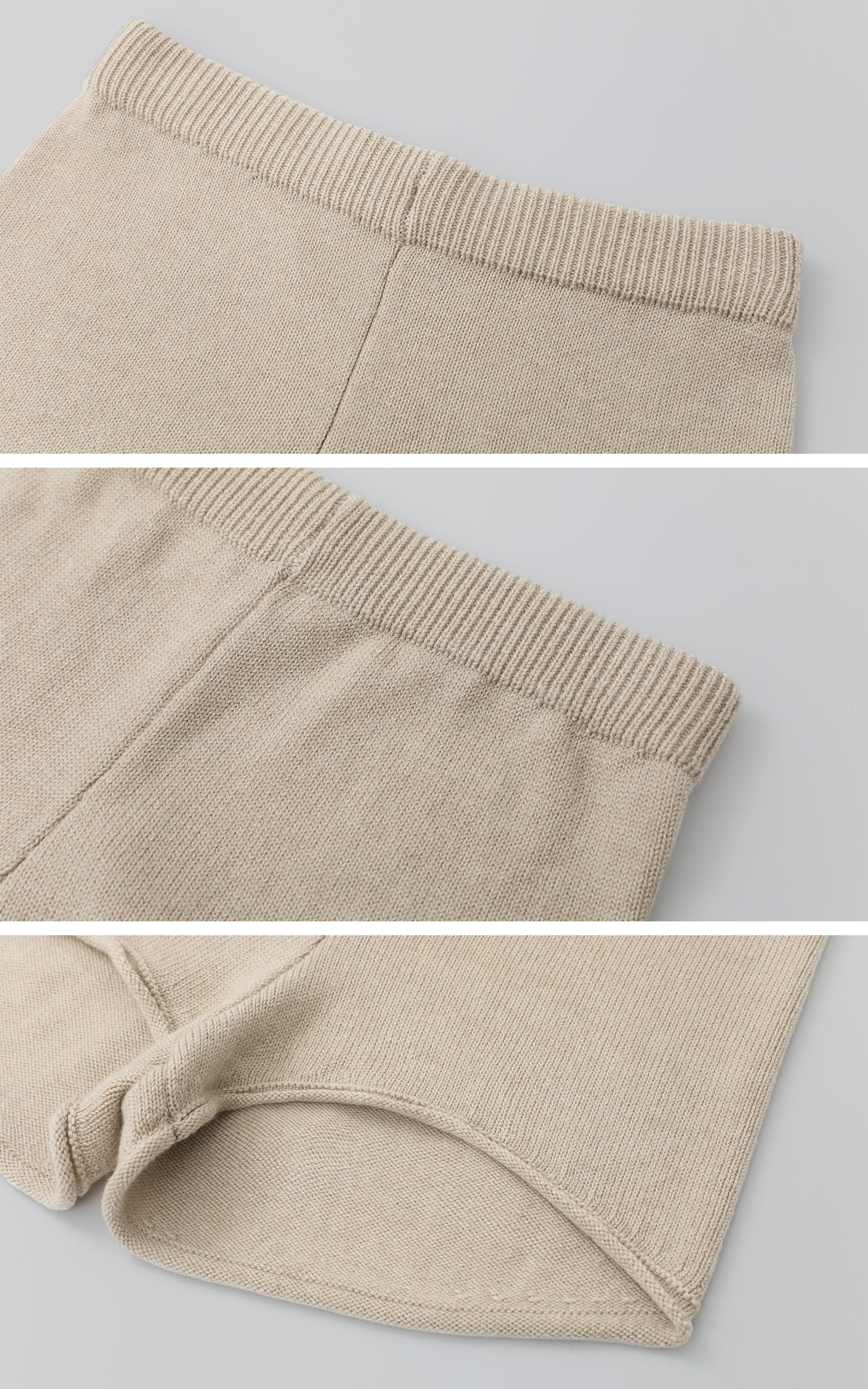 IAMXIAA Ensemble haut en maille et short avec boutons décoratifs