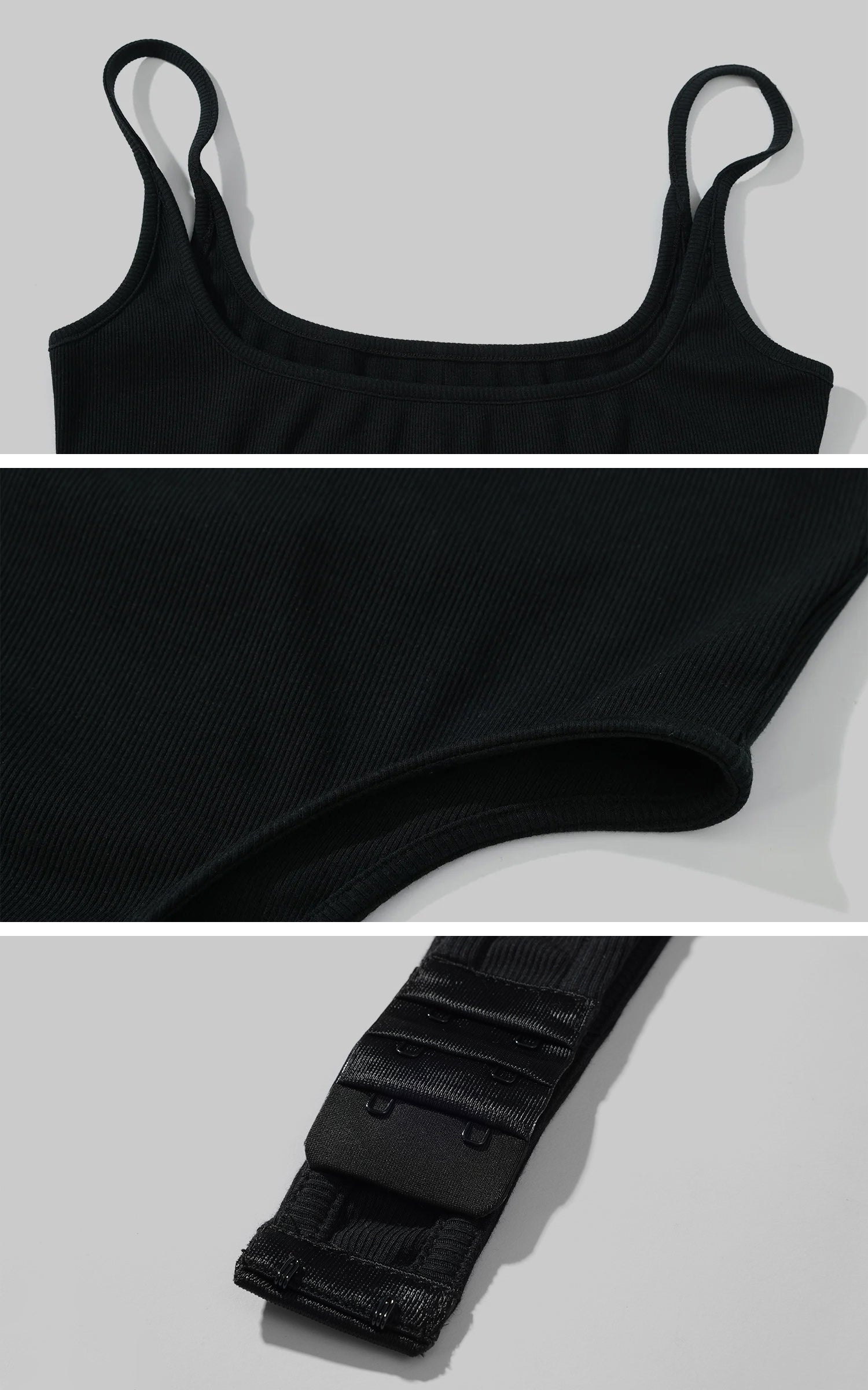 Rase le sol Ribbed Stretch Bodysuit - PINKPARKS