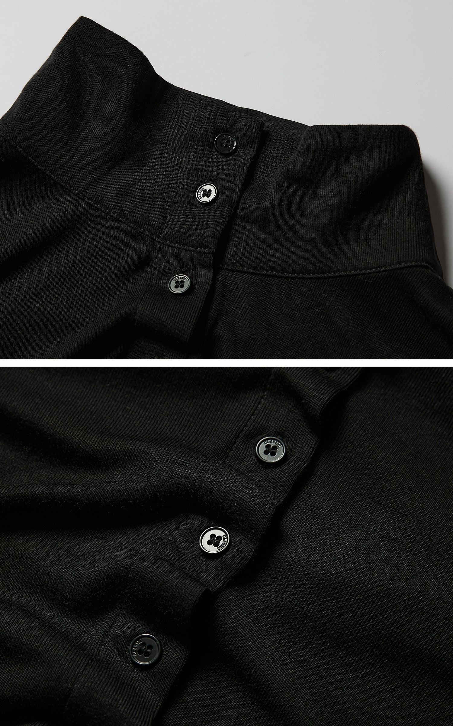 DOINDULGE Draped Ruched Button-Up Shirt