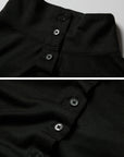 DOINDULGE Draped Ruched Button-Up Shirt