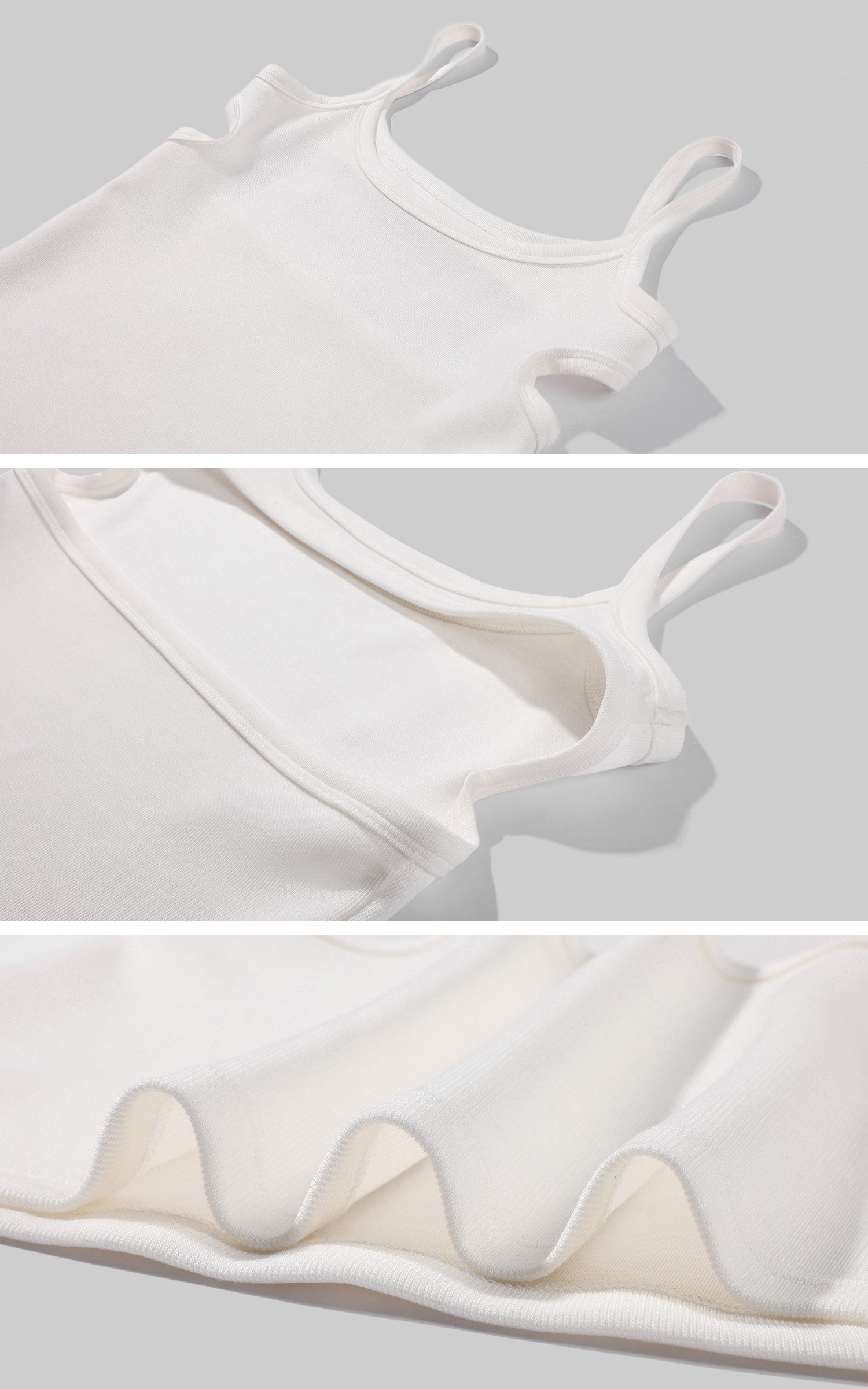 0122stepll Open Back Ribbed Camisole Top