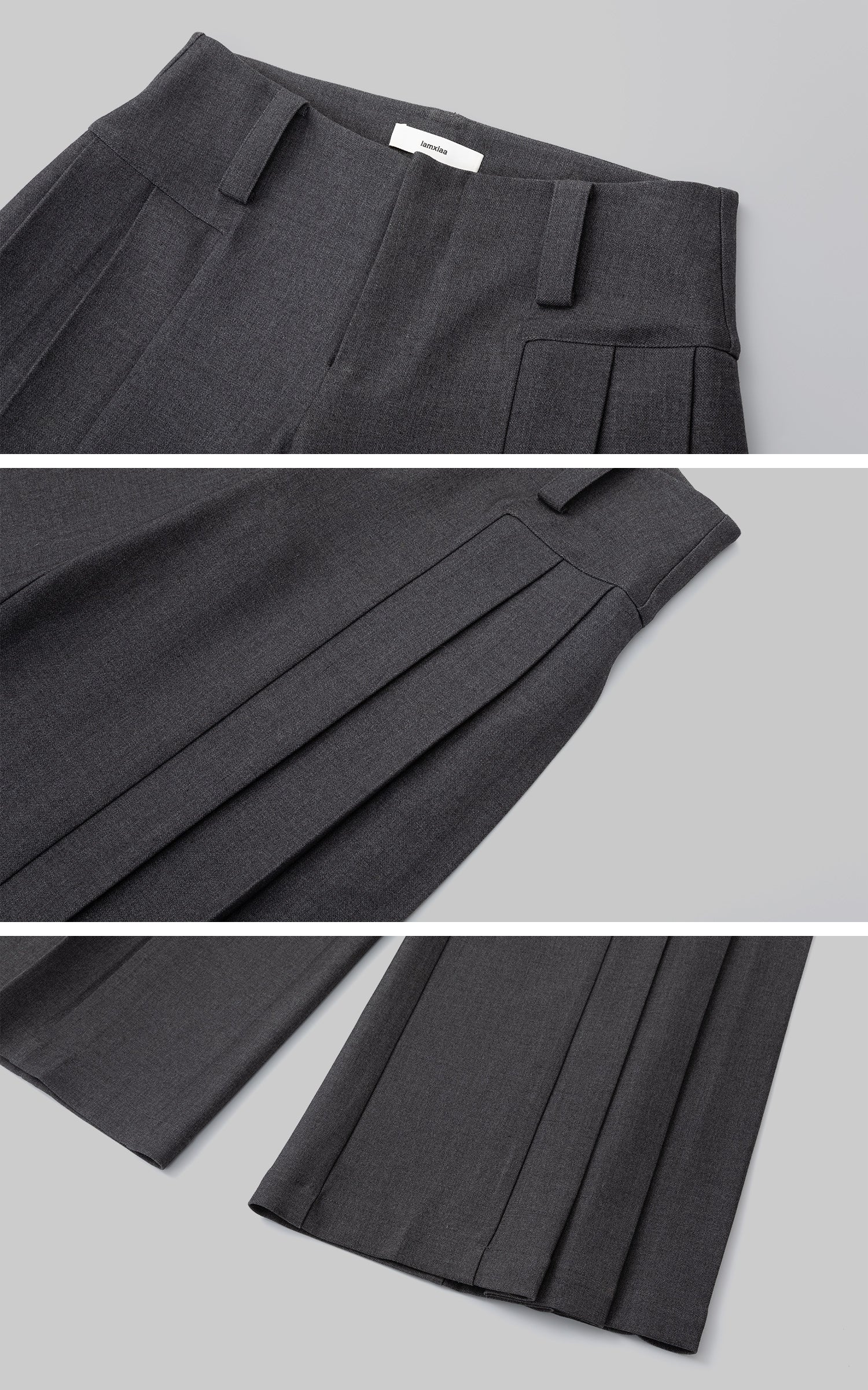 IAMXIAA High-Waisted Fluid Wide-Leg Trousers