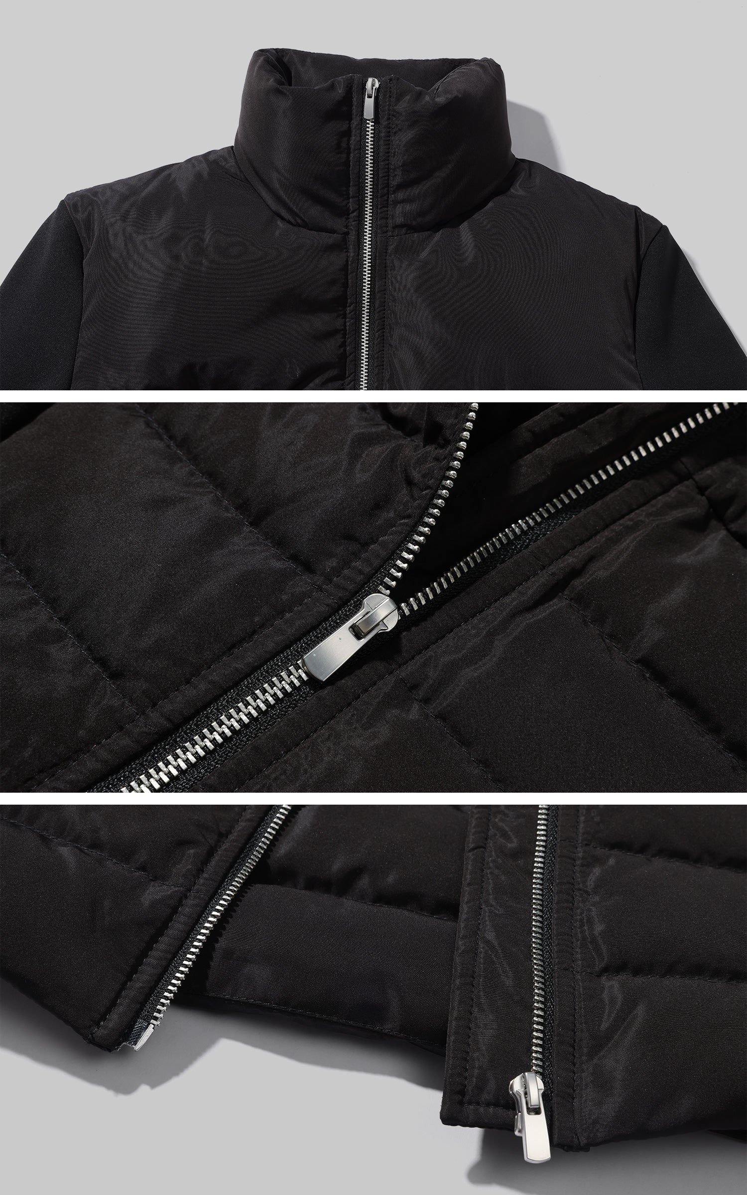 Rase le sol 구조적인 슬림핏 하이칼라 다운 재킷