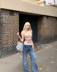 Rase le sol Deconstructed Paneled Straight-Leg Jeans - PINKPARKS