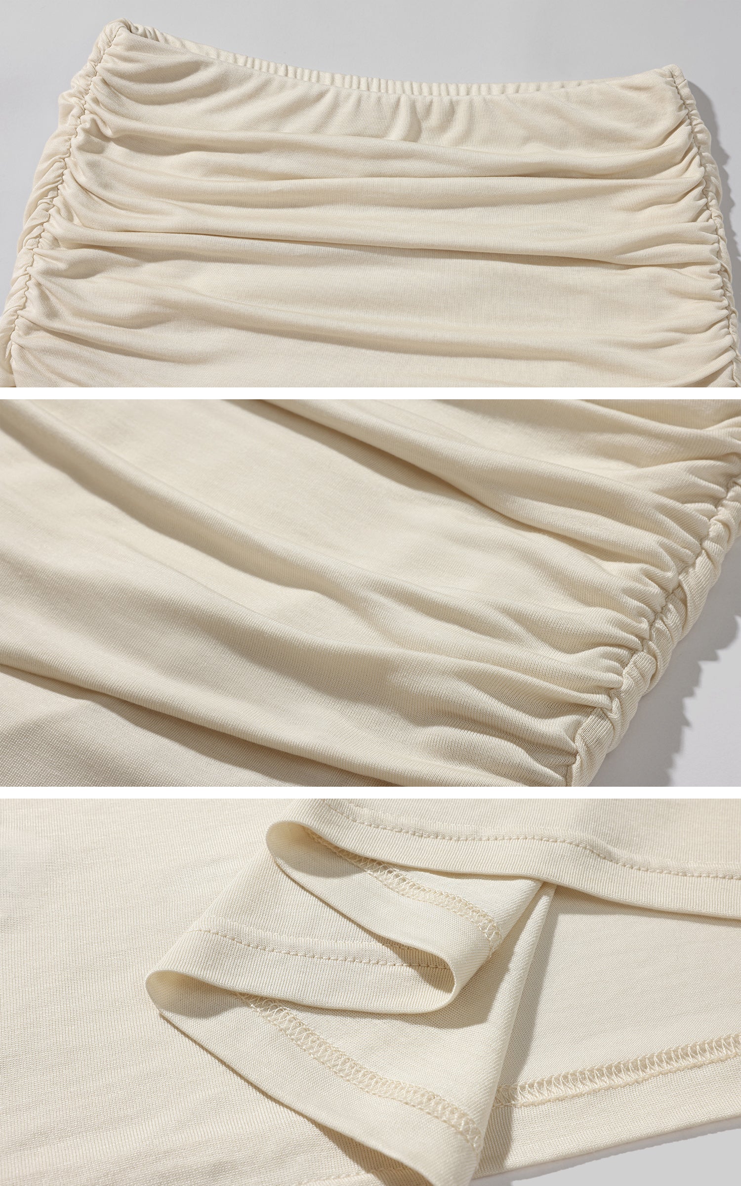 DreamyNerd Draped Hip Hugging Maxi Skirt with Soft Sheen and Flared Hem - PINKPARKS