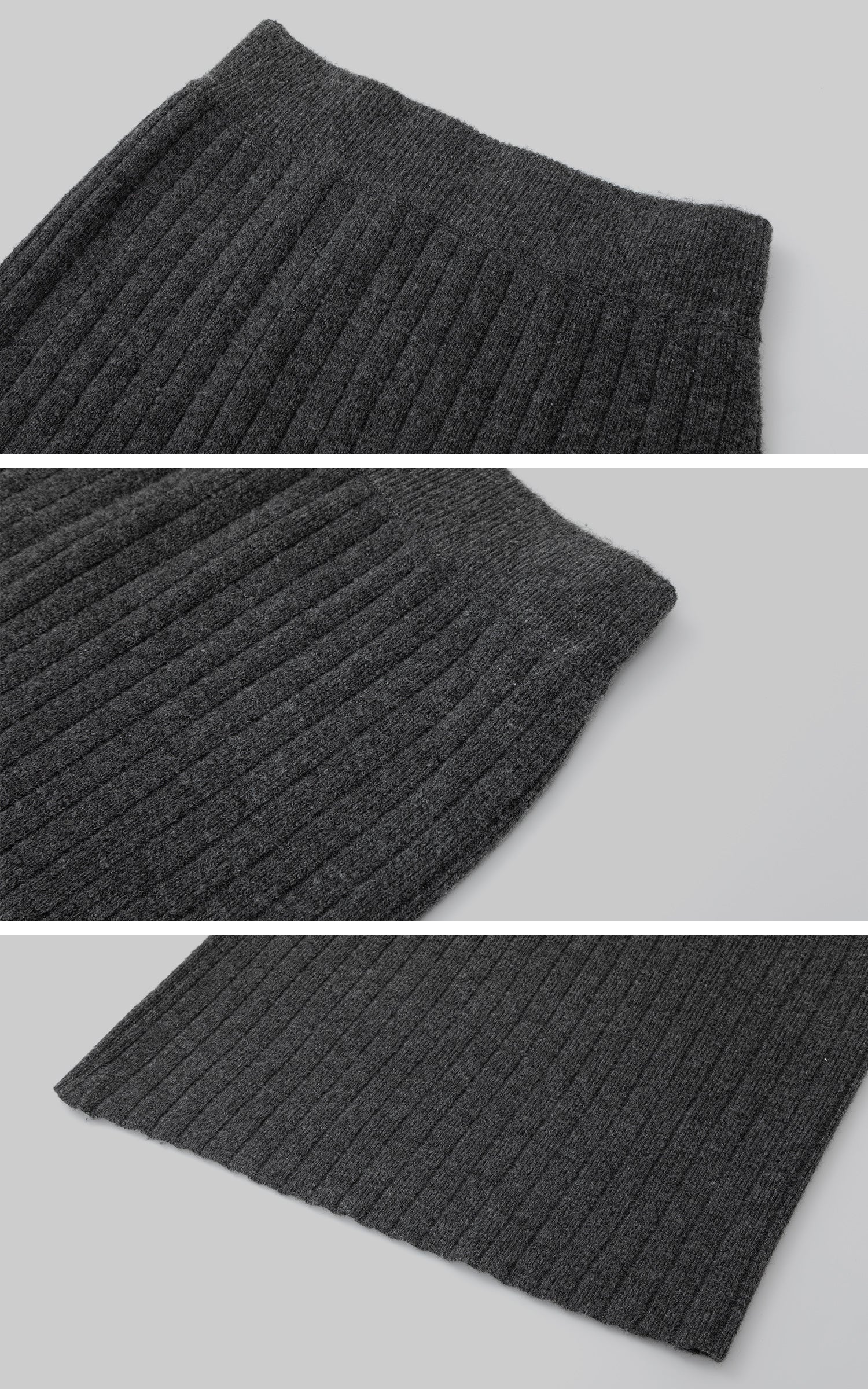 IAMXIAA ケーブルニットセーター &amp; リブスカート2点セット