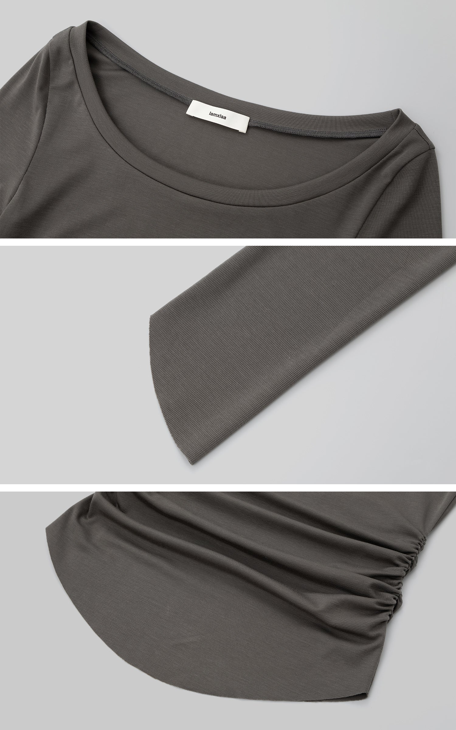 IAMXIAA 니트 레이어드 긴팔 &amp; 캐미솔 투피스 세트