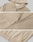 IAMXIAA Velour Zip Hoodie and Wide-Leg Pants Set