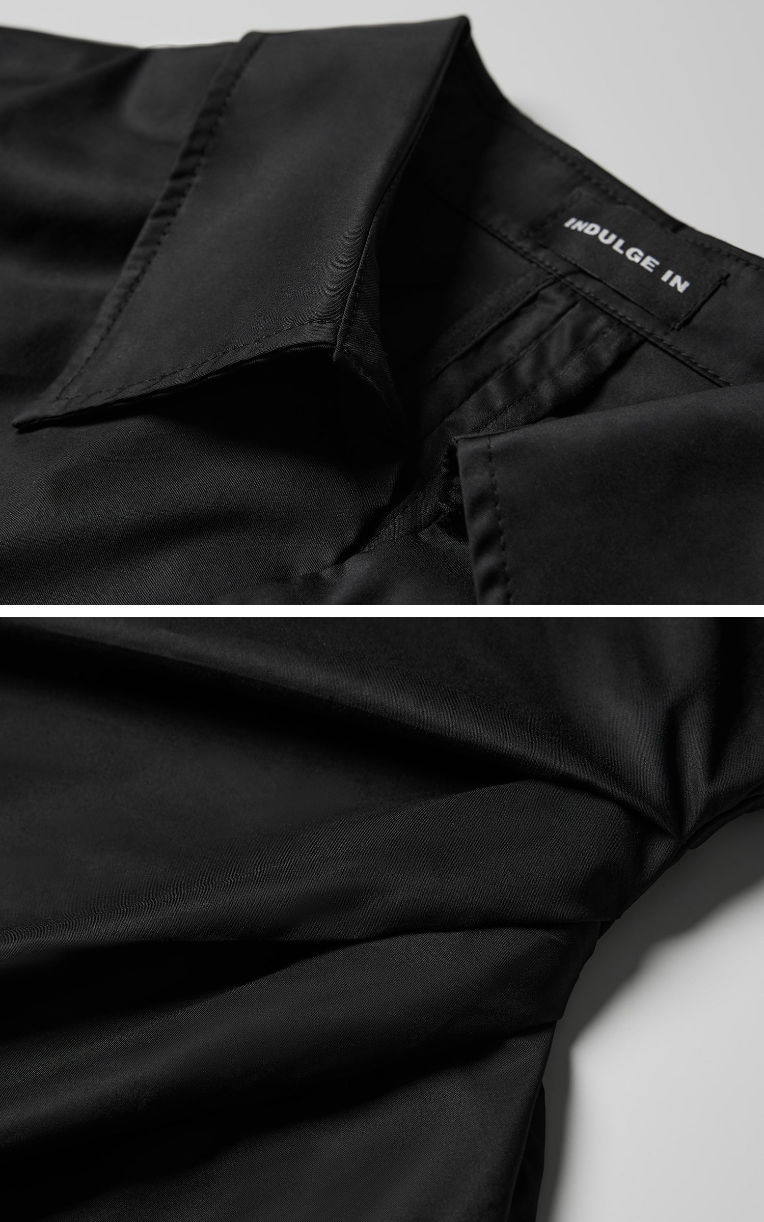 DOINDULGE Asymmetric Twisted Shirt with Sculptural Silhouette