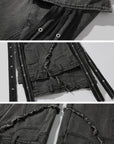Rase le sol Deconstructed Cargo Pants with Strap Detailing - PINKPARKS