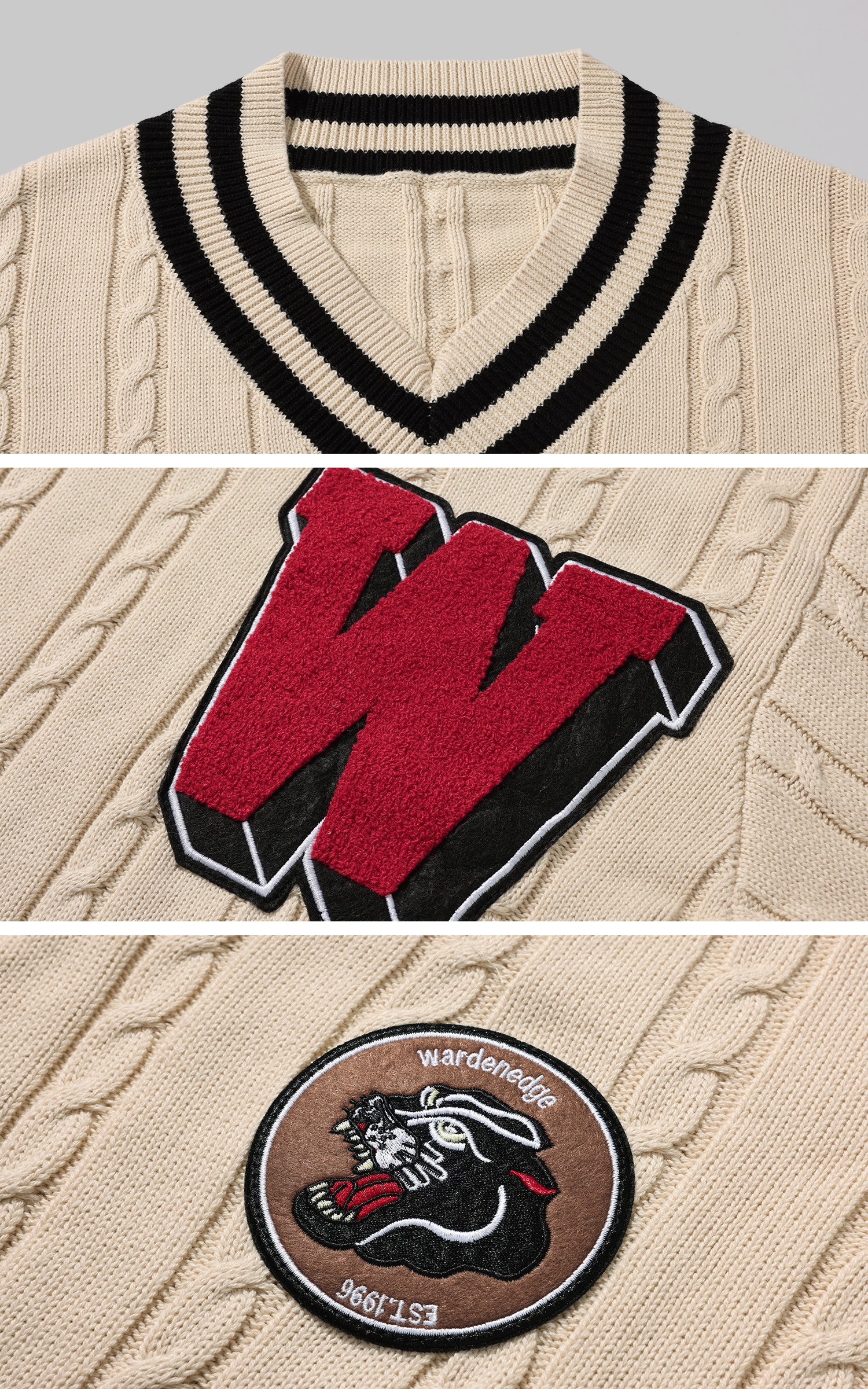 WARDEN EDGE オーバーサイズバルティニットセーター