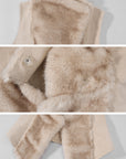 Rase le sol Faux Fur Draped Vest