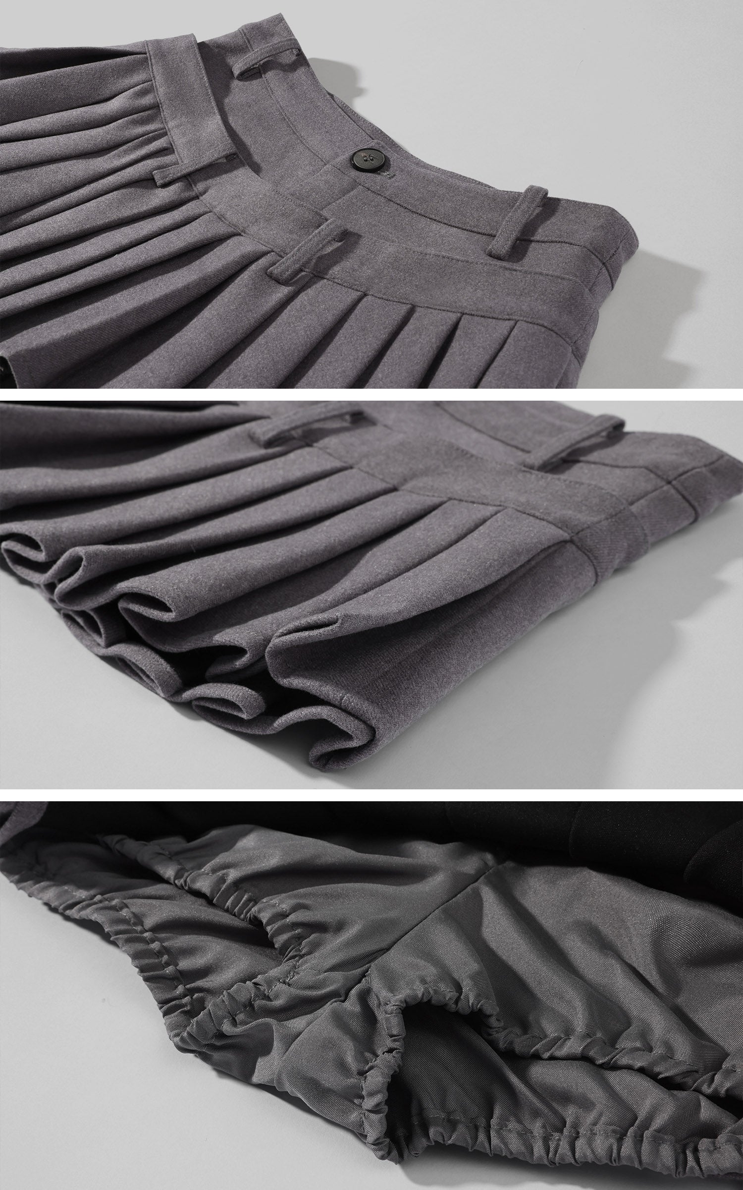 WARDEN EDGE Deconstructed Double-Waist Pleated Micro Skirt