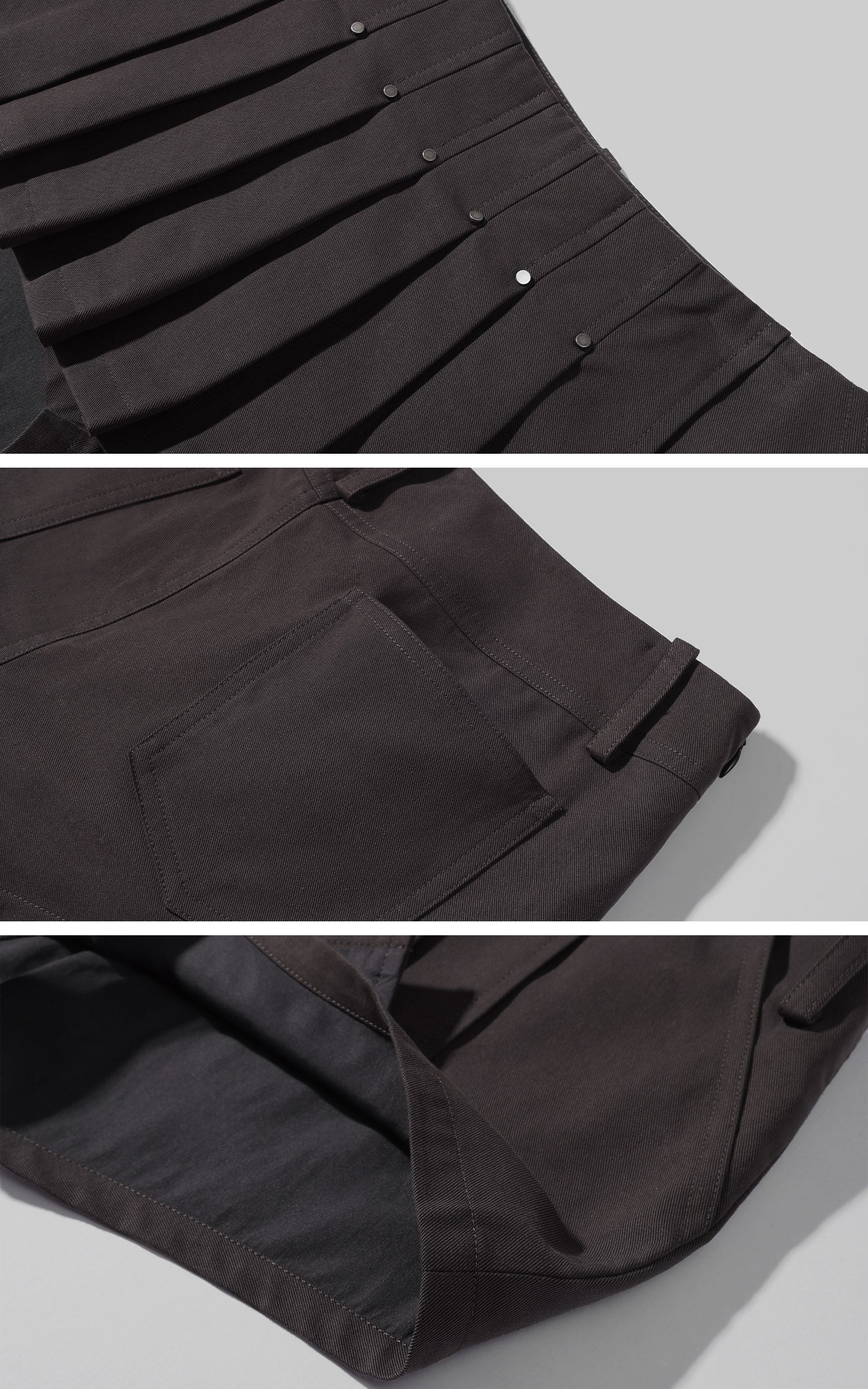 Rase le sol Mini-jupe-short plissée déstructurée