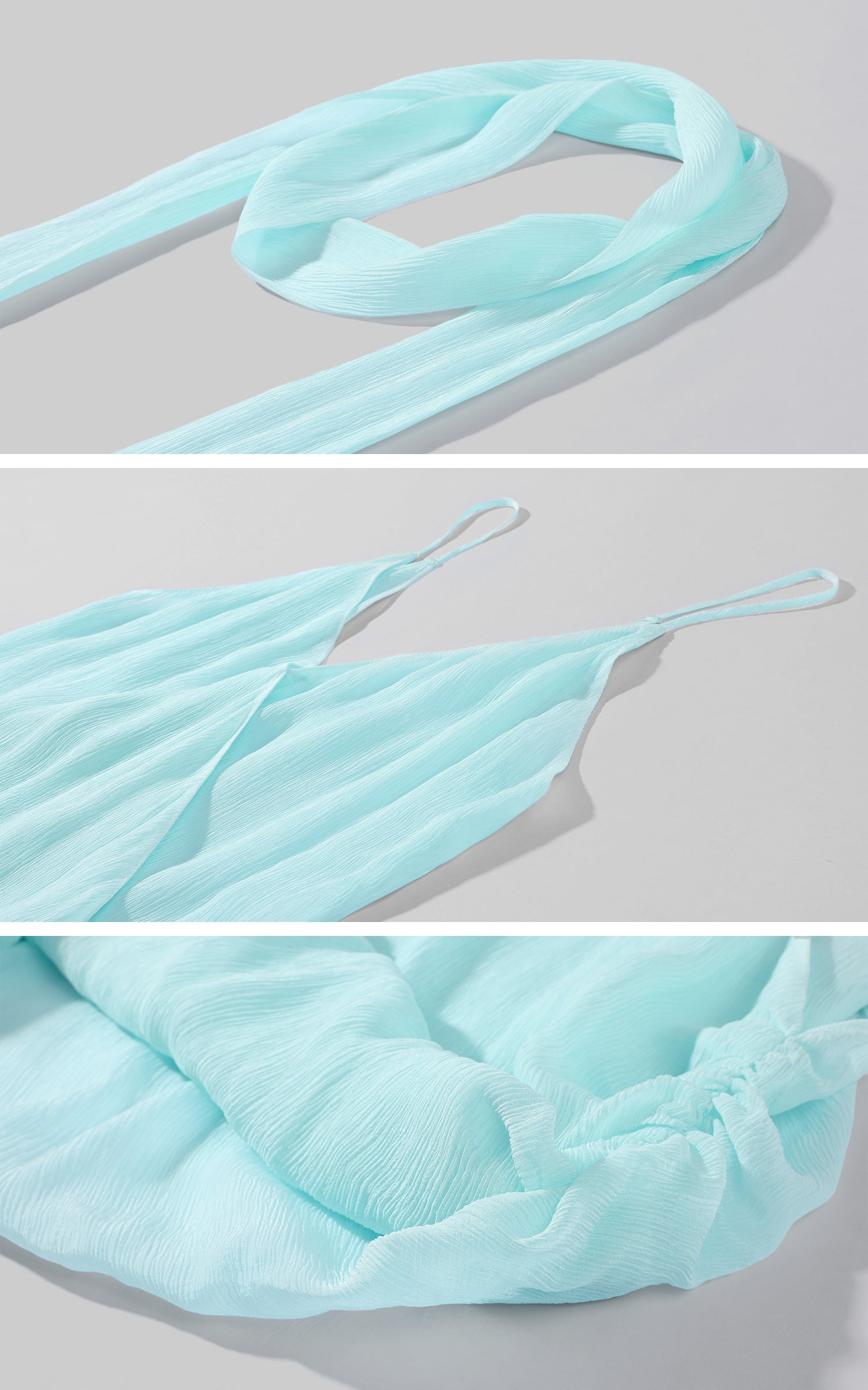 0122stepll Draped Halter Cami Top &amp; Midi Skirt Set