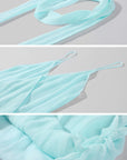 0122stepll Draped Halter Cami Top & Midi Skirt Set