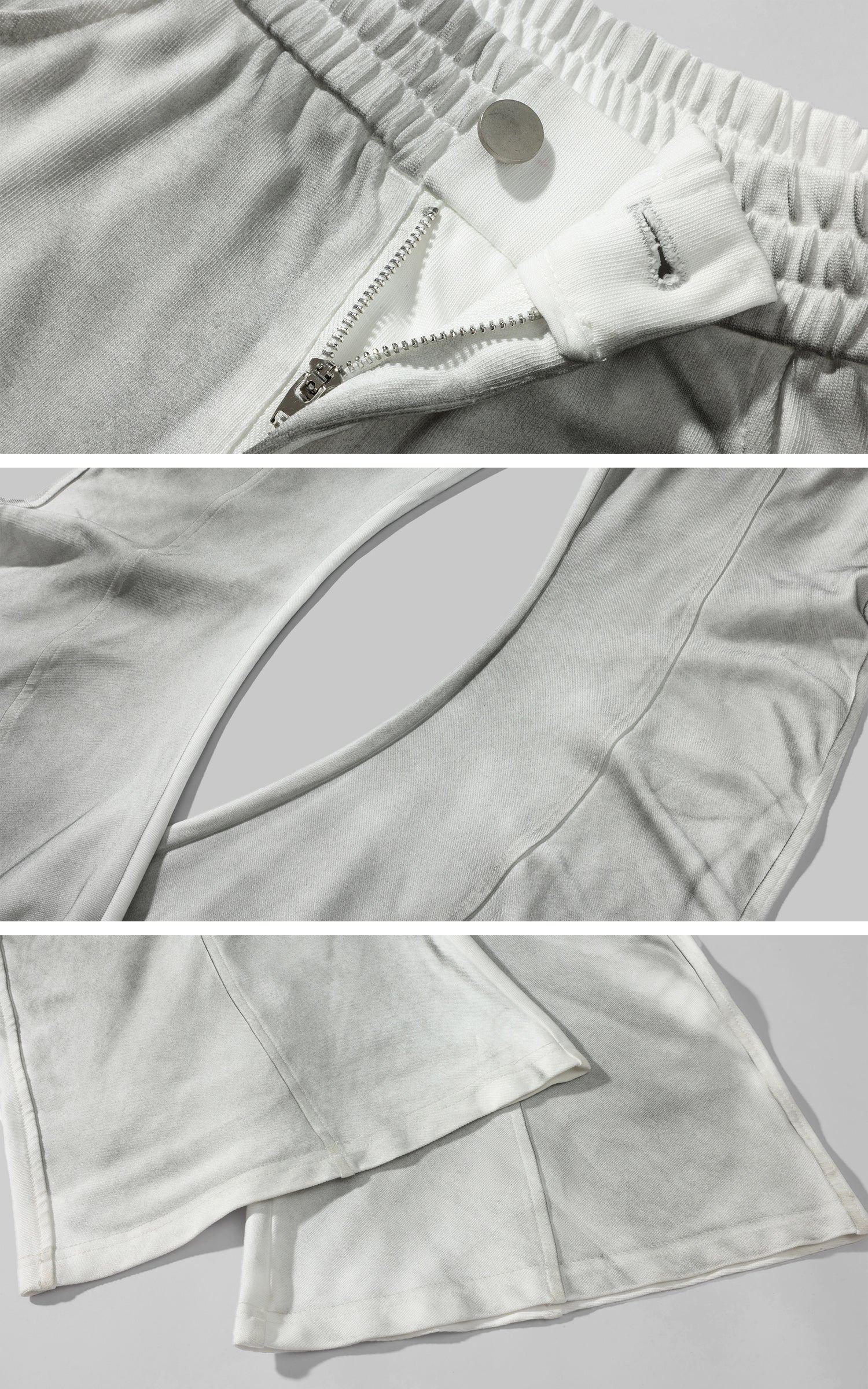 Rase le sol Draped Slouchy Glossed Pants - PINKPARKS